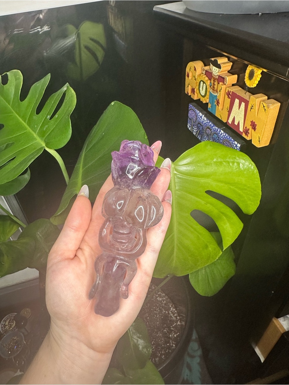 Amethyst Hand-Carved Crystal rose